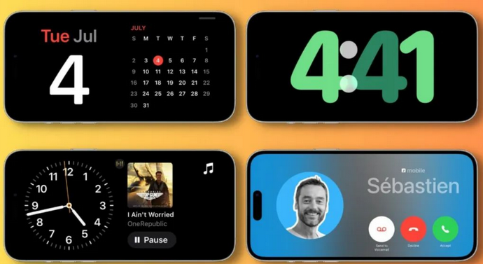 和田县苹果手机维修分享iOS17横屏充电待机显示有什么好处 