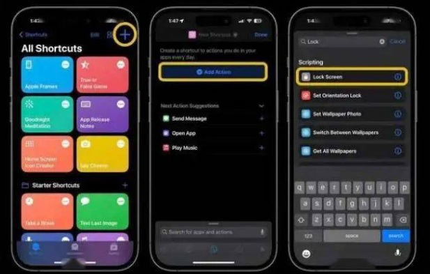 和田县苹果14锁屏维修店分享iPhone14升级iOS16.4后如何创建锁屏快捷方式 