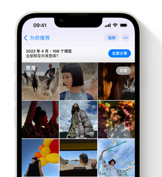 和田县苹果维修网点分享在 iPhone 上使用共享图库 